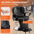Scaun salon/frizerie, max 150 kg, rotatie 360 grade, suport picioare, Reglabil inaltime 930-1060 mm, spatar inclinabil, pompa hidraulica