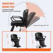 Scaun salon/frizerie, max 150 kg, rotatie 360 grade, suport picioare, Reglabil inaltime 930-1060 mm, spatar inclinabil, pompa hidraulica