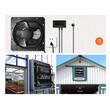 Ventilator evacuare pentru spatii comerciale, sere, depozite, Metal, 70 W, 2900 m³/h, diametru 406 mm, 60 dB, Programator inteligent