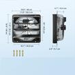 Ventilator evacuare pentru spatii comerciale, sere, depozite, Metal, 70 W, 2900 m³/h, diametru 406 mm, 60 dB, Programator inteligent