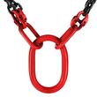 Lant ridicare greutati cu 4 brate, Capacitate 5 tone, Lungime 1.5 m, G80 Mn