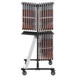 Carucior pentru scaune pliante, Otel, 1830x860x1820 mm, Capacitate 84 scaune, max 240 kg, Husa impermeabila