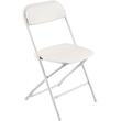 Set 6 scaune pliabile, Otel/PP, Alb, max 158 kg, 44.5x45x80 cm