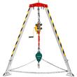 Trepied de salvare si lucru, protectia muncii in canalizari, Capacitate vertical 180 kg, Lungime 30 m, Troliu, Forta 500 N