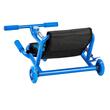 Tricicleta cu miscare Twister, led in roti fara baterii, max 90 kg, Lungime reglabila, Albastru/Negru  