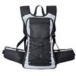 Rucsac de hidratare usor cu suport de apa de 3 l, ciclism, drumetie, Impermeabil, 470 x 290 x 130 mm, Negru/Argintiu