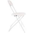 Set 6 scaune pliabile, Otel/PP, Alb, max 158 kg, 44.5x45x80 cm