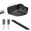 Kit automatizare usi garaj, Forta tractiune 800 N, max 80 kg, sina cu 4 sectiuni, 2 x Telecomenzi, actionare curea