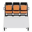 Carucior pentru scaune pliante, Otel, 1830x860x1820 mm, Capacitate 84 scaune, max 240 kg, Husa impermeabila