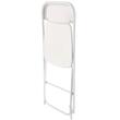 Set 6 scaune pliabile, Otel/PP, Alb, max 158 kg, 44.5x45x80 cm