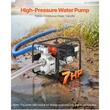 Motopompa pe benzina 2", Debit 598 l/min, Putere 7 CP, Inaltime max 32 m, Adancime 9 m, Rotor fonta, 1 x furtun refulare 7.62 m