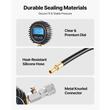 Tester compresie cilindri motor, manometru cu interval de presiune de 10-200 PSI, 4 x adaptoare