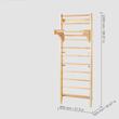 Set joaca, Scara suedeza cu 10 niveluri, fixare pe perete, max 100 kg, Inaltime 2200 mm, latime 800 mm, Lemn pin