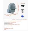 Antifurt remorca, 3 chei, Otel inoxidabil, Dimensiune cuplaj compatibil 2-5/16 in / 58,6 mm