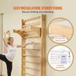 Set joaca, Scara suedeza cu 10 niveluri, fixare pe perete, max 100 kg, Inaltime 2200 mm, latime 800 mm, Lemn pin