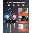 Set manometre pentru incarcare/descarcare Freon, 3 cai, 55 Bar, R134a R404A R1234yf R22, furtun 1.5 m