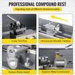 Mini Strung profesional pentru prelucrare metal, 1100 W, viteza variabila 50-2500 rpm, mandrina cu 3 falci, Distanța dintre centre 750 mm