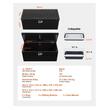 Cutie organizatoare pentru pik-up/camioane, 3 x compartimente, Incuietori, Aluminiu dur, 899x370x370mm