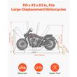 Cort pentru motociclete 279x109.5x160 cm, Cadru Otel, Pliabil, UV, Impermeabil, Incuietoare