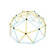 Structura de catarat din metal, 366 x 366 x 182 cm, max 340 kg, manere alpinism