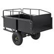 Remorca basculabila Vivatechnix, Capacitate 340 Kg, dimensiune 200 x 66 x 76 cm, Otel, compatibila cu tractorase de gazon, ATV-uri