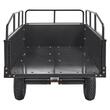 Remorca basculabila Vivatechnix, Capacitate 340 Kg, dimensiune 200 x 66 x 76 cm, Otel, compatibila cu tractorase de gazon, ATV-uri