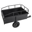 Remorca basculabila Vivatechnix, Capacitate 340 Kg, dimensiune 200 x 66 x 76 cm, Otel, compatibila cu tractorase de gazon, ATV-uri