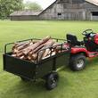 Remorca basculabila Vivatechnix, Capacitate 340 Kg, dimensiune 200 x 66 x 76 cm, Otel, compatibila cu tractorase de gazon, ATV-uri