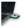 Caciula cu LED reincarcabila prin USB, Strend Pro Camouflage, unisex, marime universal, 4xSMD, Li-Ion