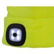Caciula cu LED reincarcabila prin USB, Strend Pro Yellow, unisex, marime universal, 4xSMD, Li-Ion