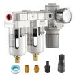 Regulator filtru dublu pentru compresoare 3/8”, Vevor 10 Bar, dimensiune 185×67×155 mm