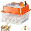 Incubator 12 oua cu intoarcere automata, Vevor, alimentare retea sau baterie 12 V, 250x225x180 mm