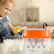 Incubator 12 oua cu intoarcere automata, Vevor, alimentare retea sau baterie 12 V, 250x225x180 mm
