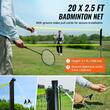Set badminton, fileu, 4 x rachete, 3 x fluturasi, 6150x1585 mm