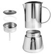 Cafetiera pentru esspreso, 620 ml, Otel argintiu, 16 x 12 x 23.3 cm 