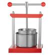 Presa manuala pentru struguri, citrice, vinete Vevor Inox, capacitate 2 l, diametru cos 14 cm