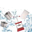 Presa manuala pentru struguri, citrice, vinete Vevor Inox, capacitate 3.5 l, diametru cos 14 cm