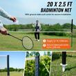 Set badminton, fileu, 4 x rachete, 3 x fluturasi, 6150x1585 mm, portabil, geanta transport