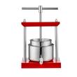 Presa manuala pentru struguri, citrice, vinete Vevor Inox, capacitate 5.5 l, diametru cos 22 cm