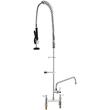 Baterie profesionala, Montaj Blat/Chiuveta, Inox, distanta fixare ajustabila 7,75"-8,25", Dus extractibil, Inaltime 112 cm