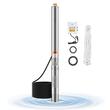 Pompa submersibila de adancime, IP68, Control extern, 550W, cablu alimentare 20 m, Inaltime 64m, Debit 65 l/min, refulare 1.25 inch, Sfoara