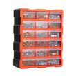 Organizator accesorii cu 18 sertare, Plastic, 38x16x47 cm