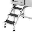Cada pentru animale de companie All-in-One, Inox, Accesorii complete dus, baterie, Scara 3 trepte, max 150 kg, 1270x1565x700 mm, deschidere usa pe stanga