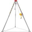 Trepied de salvare si lucru, protectia muncii in canalizari, Capacitate vertical 180 kg, Lungime 30 m, Troliu, Forta 500 N, Ham, Geanta transport