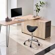 Scaun hidraulic tip sa pentru salon/cabinete, max 204 kg, 5 roti, inaltime reglabila 550-710 mm
