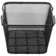 Set 12 cosuri de cumparaturi cu stand, Vivatechnix Metal, capacitate 20 kg, Negru, 41 x 31 x 18 cm 