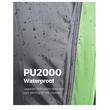 Cort camping pentru camioneta pick-up, 2-3 persoane, 2150 x 1600 x 1600 mm, PU2000 mm, ferestre duble