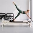 Aparat pilates, cadru Aluminiu, 2.3 m, max 181 kg, Sistem rezistenta 5 x arcuri, Role cu rulmenti dubli, sine inox