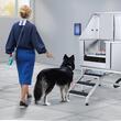 Cada pentru animale de companie All-in-One, Inox, Accesorii complete dus, baterie, Scara 3 trepte, max 150 kg, 1270x1565x700 mm, deschidere usa pe stanga