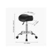 Scaun hidraulic tip sa pentru salon/cabinete, max 204 kg, 5 roti, inaltime reglabila 550-710 mm